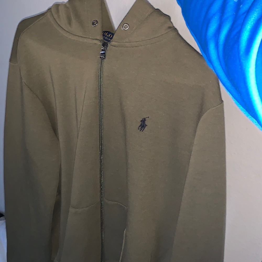 Polo zip up hoodie
